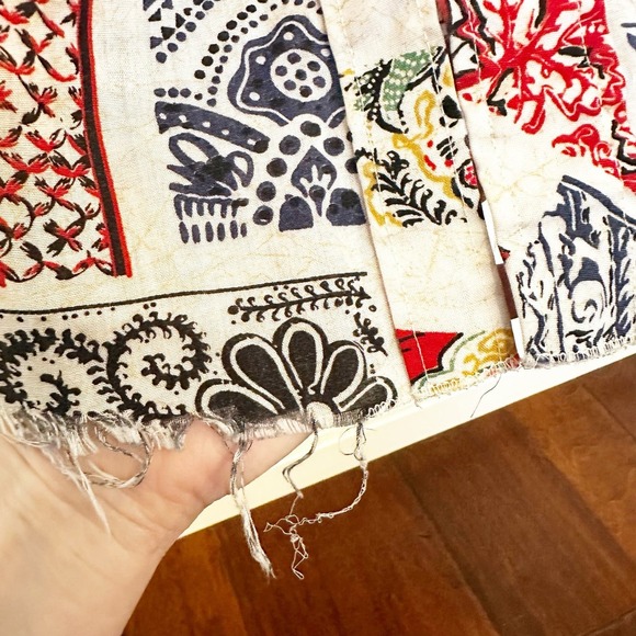 Vintage American Prior Westerns Pearl Snap Red Blue Mens Country Rodeo Shirt - Picture 6 of 13